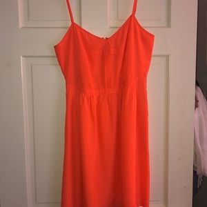 Orange mini dress